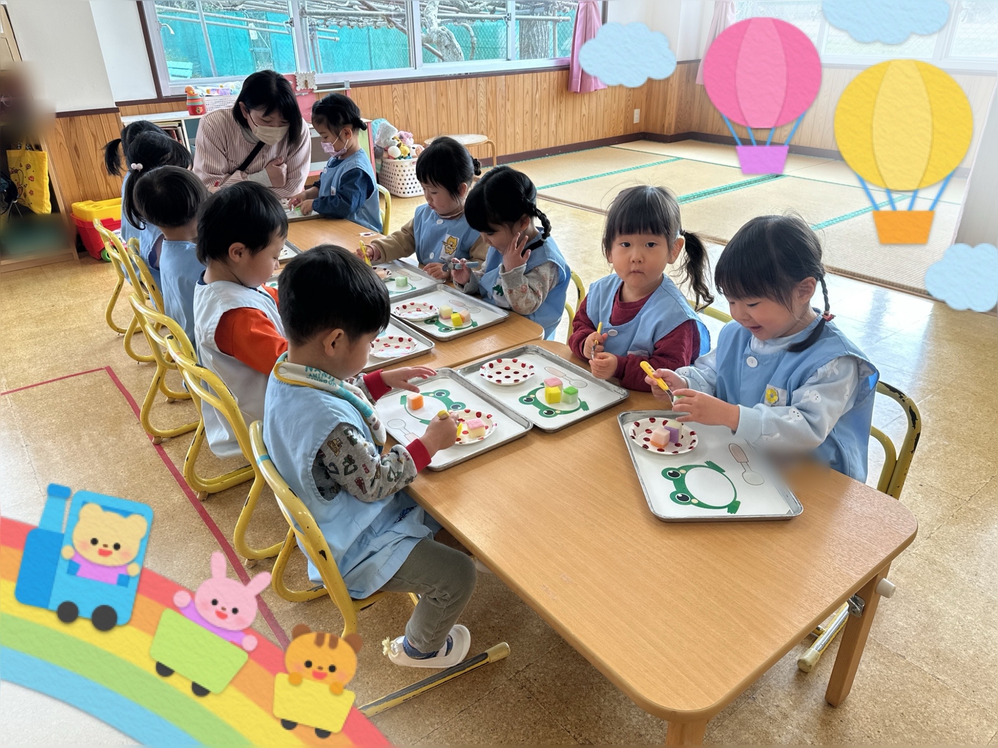 🐣スプーンの持ち方練習✨